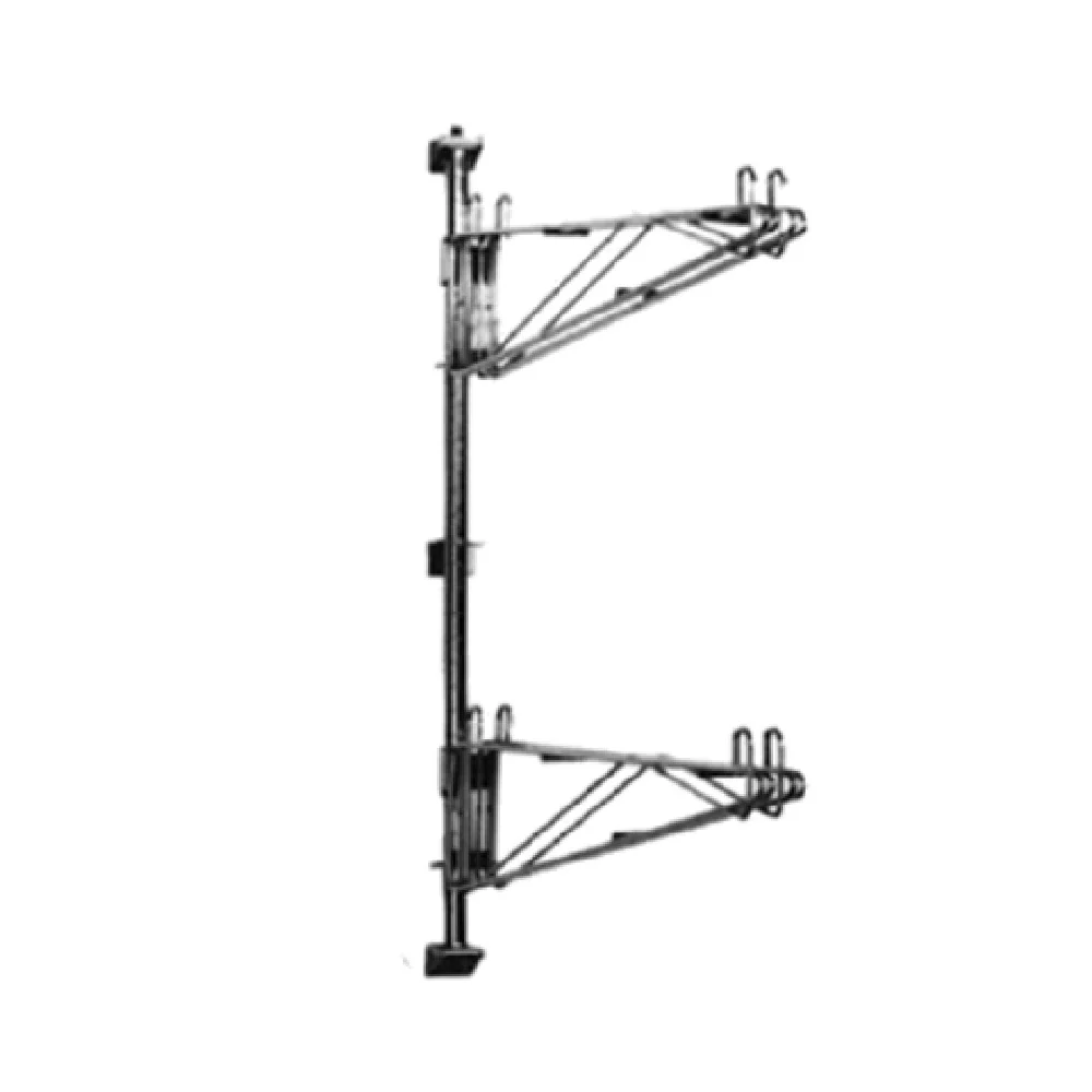 Eagle PWM14-2S Post Mount Shelving Brackets With Supports For 14 Inch Shelves