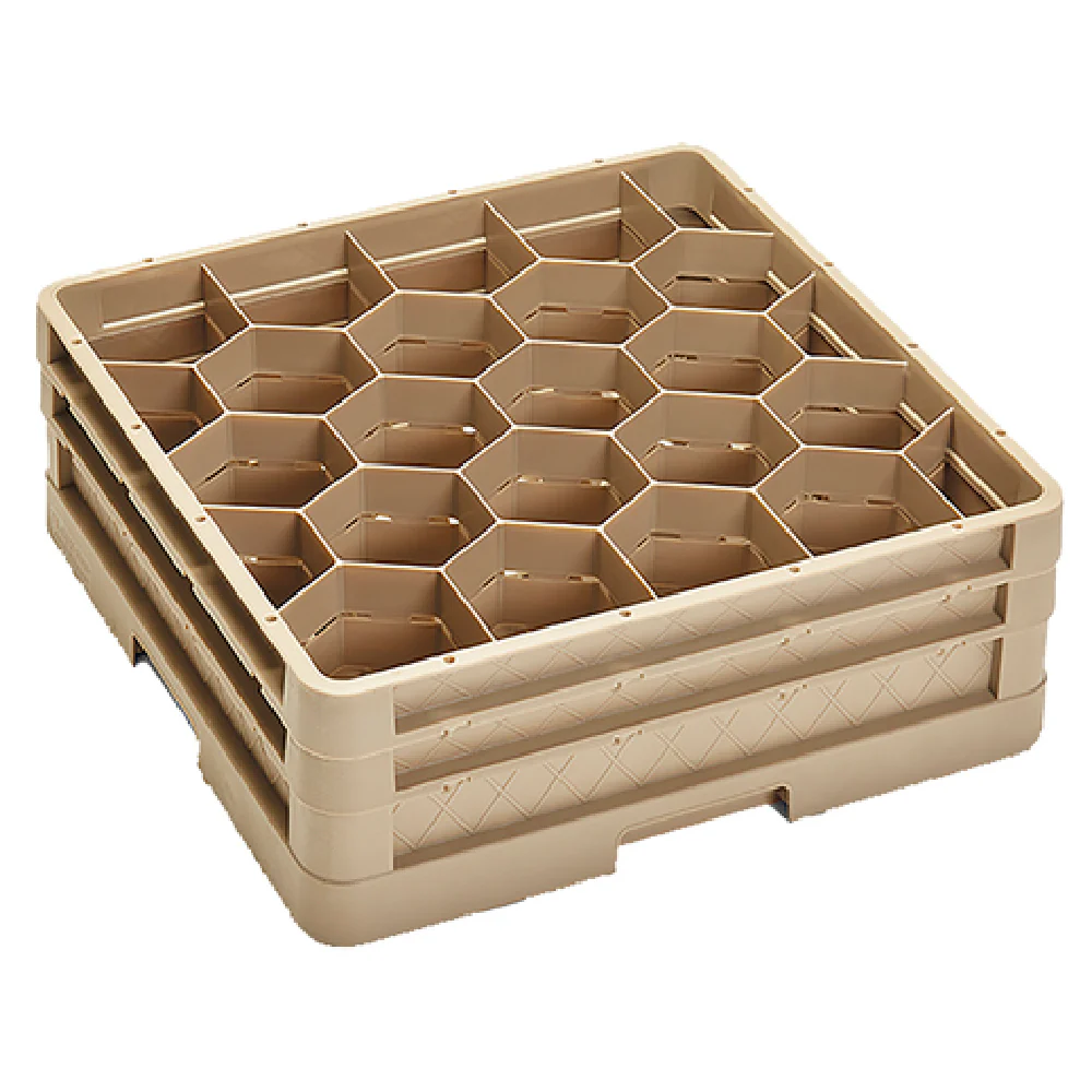 Vollrath CR11GG 20-Dishwasher Rack Glass Storage Hexagon Beige