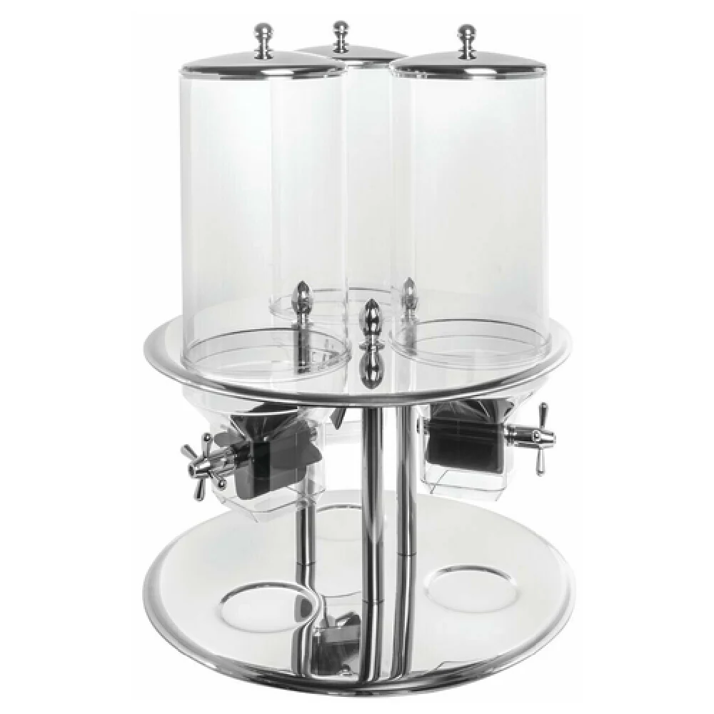 Hubert 19736 Cereal Dispenser (3) 2-2/5 Gallon Containers 19-1/3