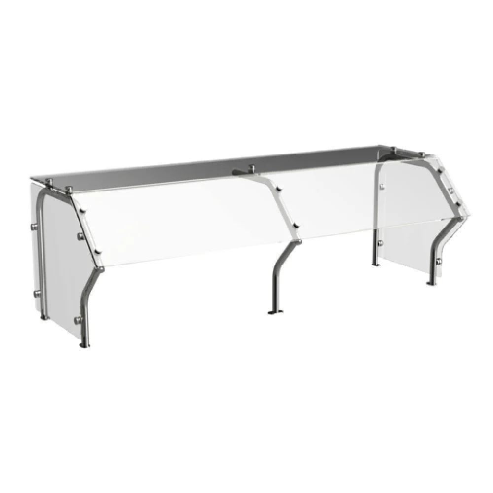 Atlas Metal CSG-1L 23-7/8 Inch Custom Sneeze Guard Single-sided with Tempered Glass Atlas Metal CSG-1L 23-7/8 Inch Custom Sneeze Guard Single-sided with Tempered Glass