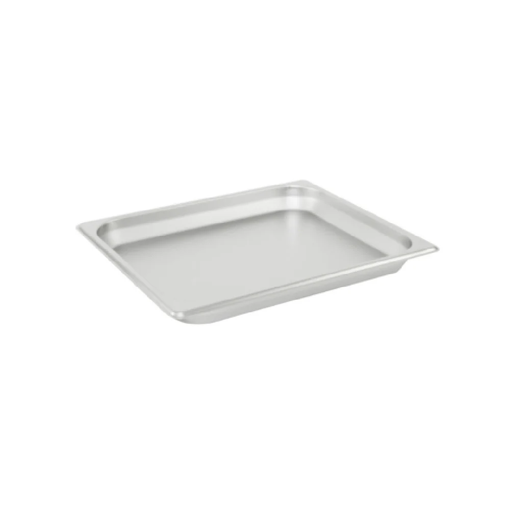 CAC China STPH-22-1 Steam Pan 1/2 Size 22 Gauge Stainless Steel Anti-jam 48 Packs