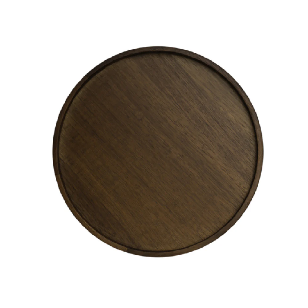 Steelite 6525T243 7.25 Inch Square Tray Wood White Album Display