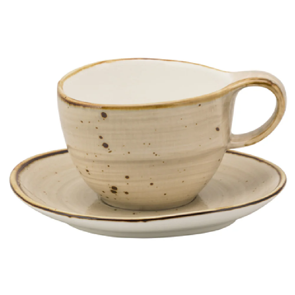Ten Strawberry Street SAN-9-PBLO Coffee Cup & Saucer Set 8-1/2 Oz. 4-7/8