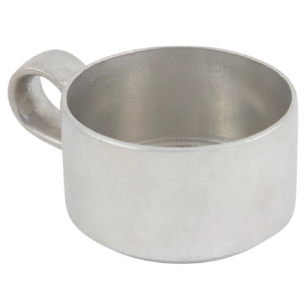 Bon Chef 3033 10 Oz Soup Cup with Side Handle Aluminum Pewter-Glo Finish