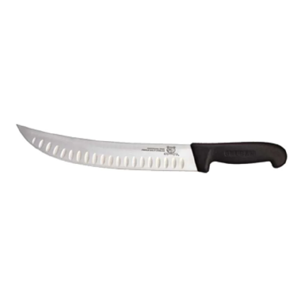 Omcan 12176 10 Inch Granton Edge Knife Plastic Handle Black