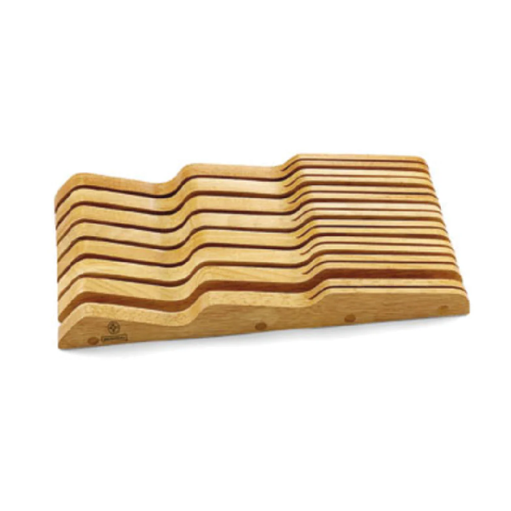 Mundial KST-2 17 Inch Knife Storage Tray In-Drawer Wood 15 Slots with Secure Design