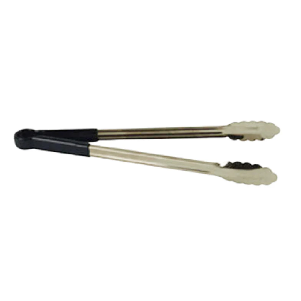 Thunder Group SLTG816B 16 Inch Utility Tongs One Piece Non Slip Blue Handle Stainless Steel