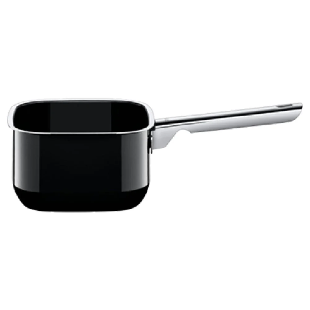 BauscherHepp 21.0429.5099 2.11Qt Square Saucepan Without Lid Gas Oven Safe Steel Black