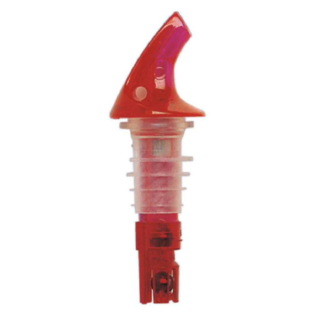 Spill-Stop 382-15 1-1/8 Oz Neon Red Liquor Pourer Made in USA Spill-Stop 382-15 1-1/8 Oz Neon Red Liquor Pourer Made in USA