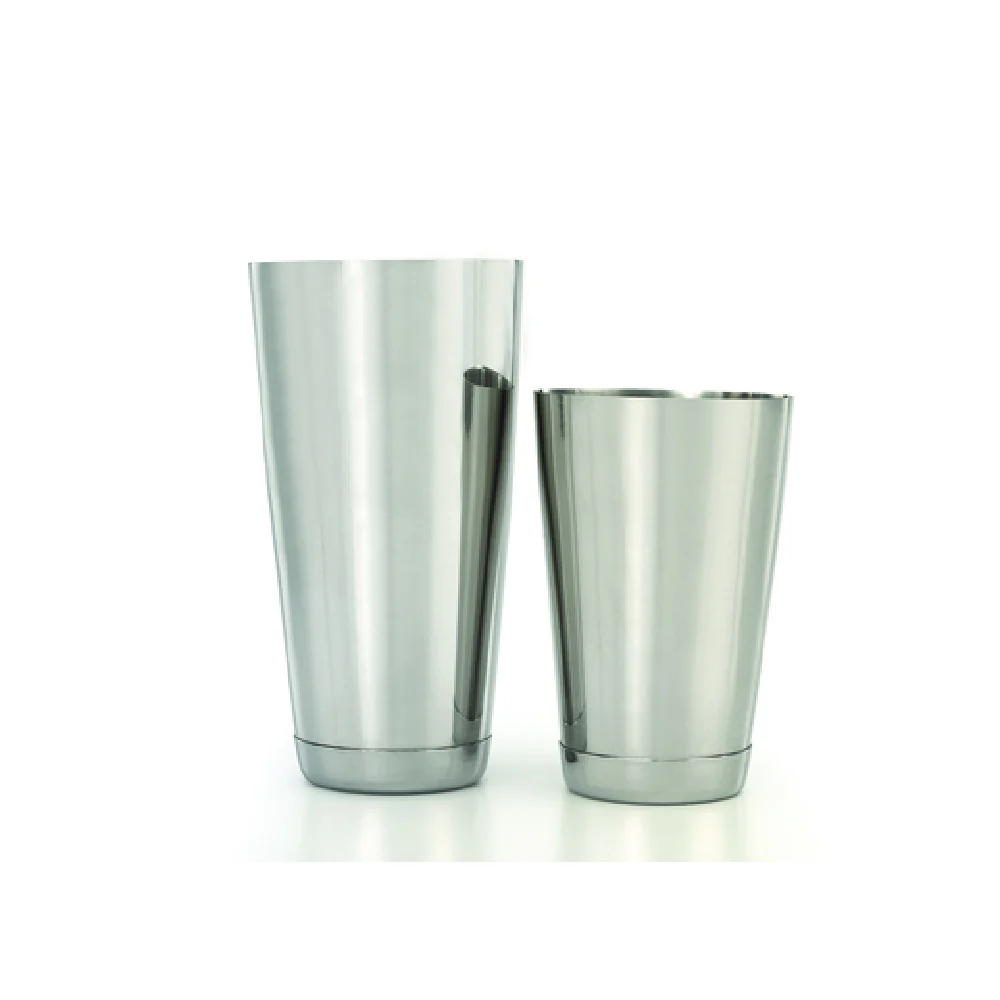 Mercer Culinary M37152 28 Oz to 18 Oz Bar Cocktail Shaker Set Stainless Steel with Capped Bottom