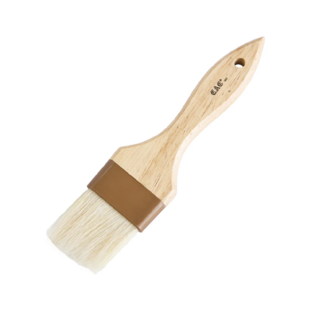 CAC China WPPB-20 2 Inch Pastry Brush Boar Bristle Hardwood Handle CAC China WPPB-20 2 Inch Pastry Brush Boar Bristle Hardwood Handle