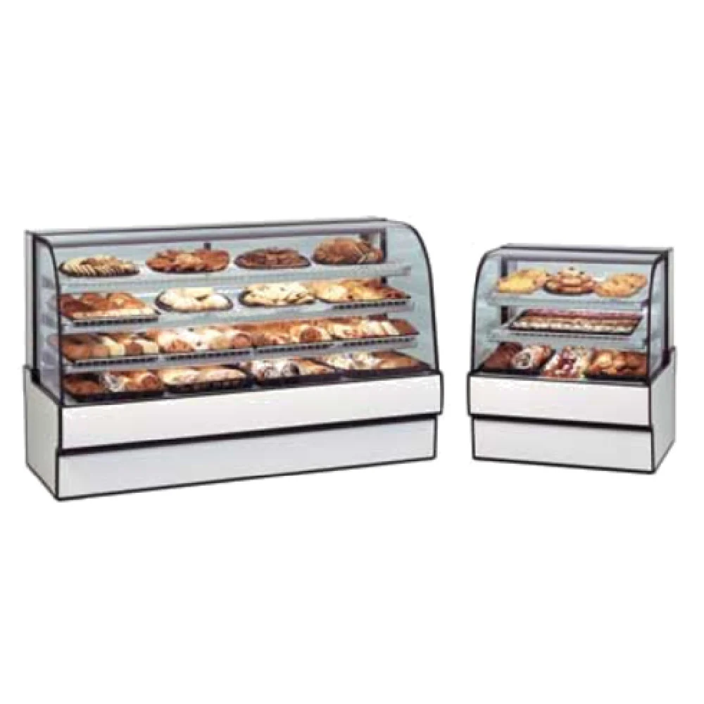 Federal Industries CGD5942 59 Inch Curved Glass Non-Refrigerated Bakery Case with LED Lighting