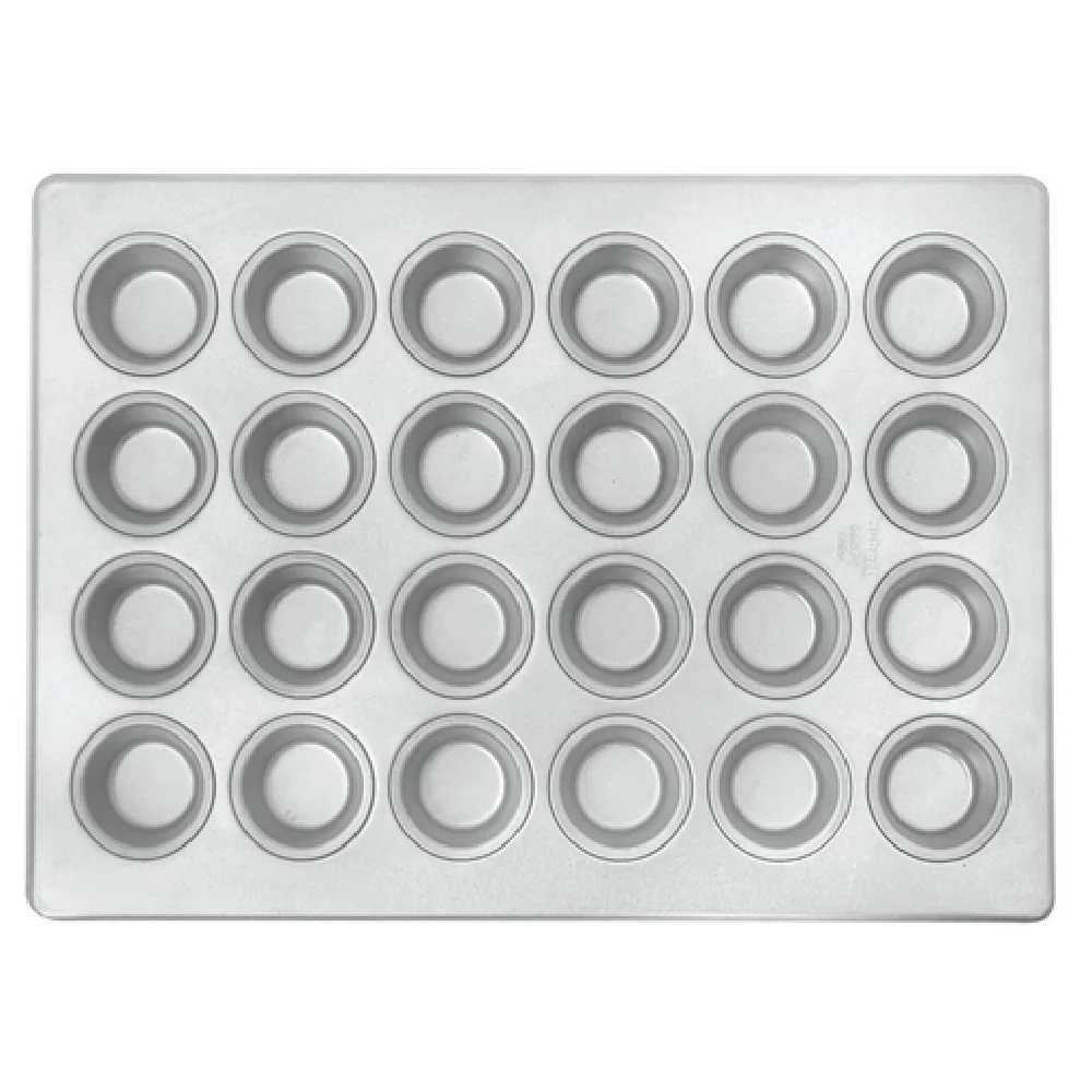Hubert 66874 Muffin Pan Mini Holds (24) 2-1/10 Oz. Muffins (4 Rows Of 6)
