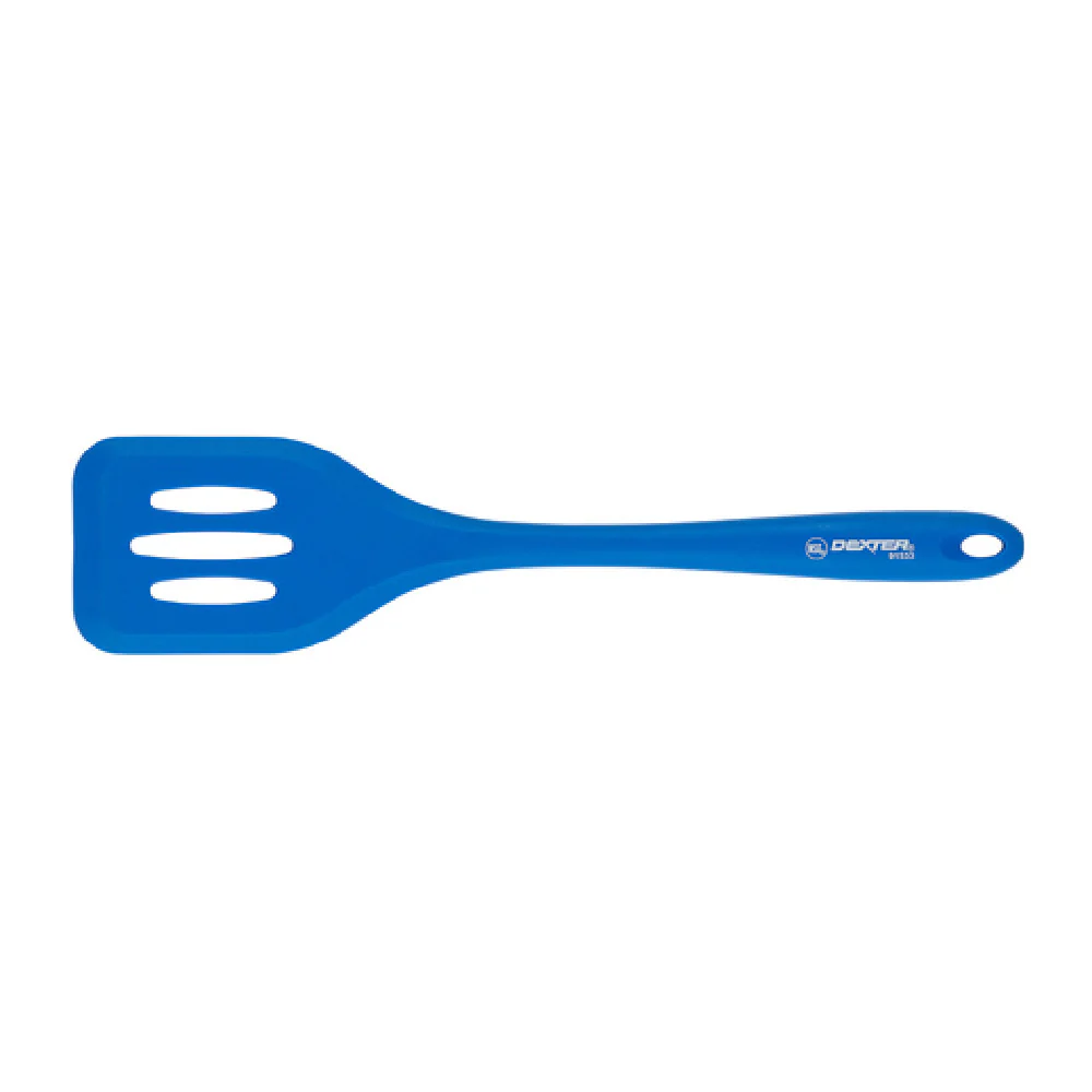 Dexter Russell 91533 11-1/2 Inch Slotted Turner Silicone Blue Dishwasher Safe