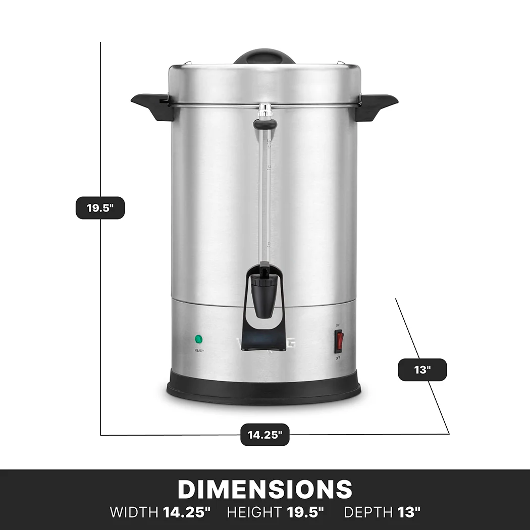 Waring WCU55X Coffee Urn (55) 5 Oz. Cup Capacity Dual Heater System Waring WCU55X Coffee Urn (55) 5 Oz. Cup Capacity Dual Heater System
