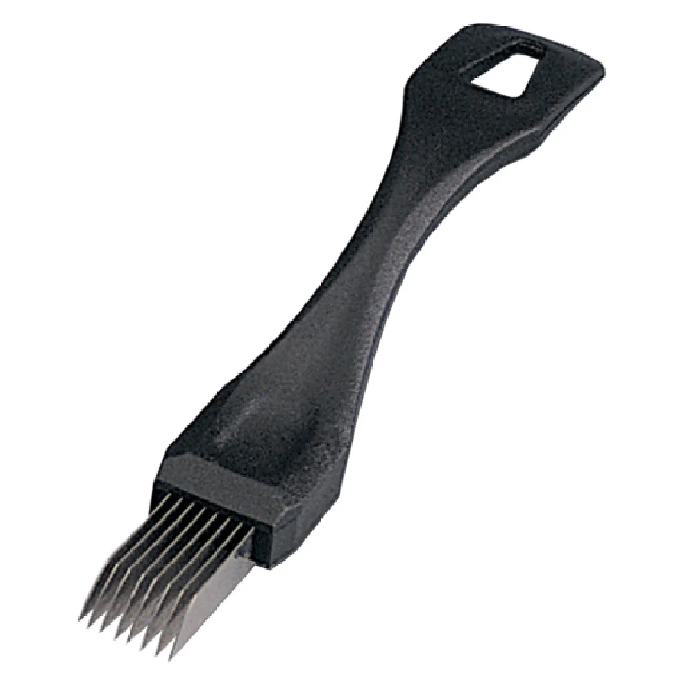 JB Prince D406 7 Inch Pickle Slicer Manual Handheld Plastic Handle Black