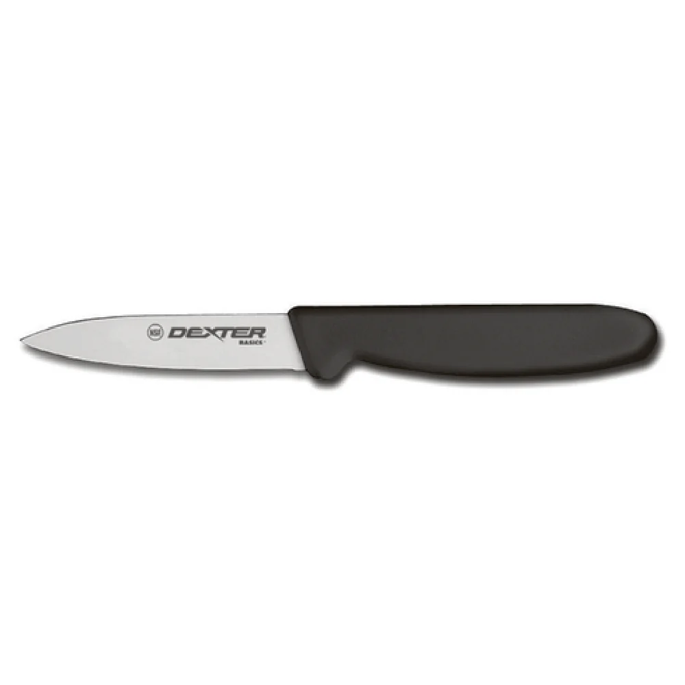Dexter Russell P94843B 3-1/8 Inch Blade High Carbon Steel Paring Knife Black Handle Dexter Russell P94843B 3-1/8 Inch Blade High Carbon Steel Paring Knife Black Handle