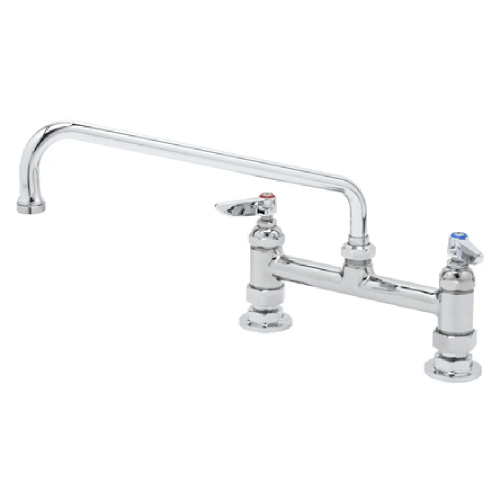 T&S Brass B-2280-CR Swivel Sink & Double Pantry Faucet 8
