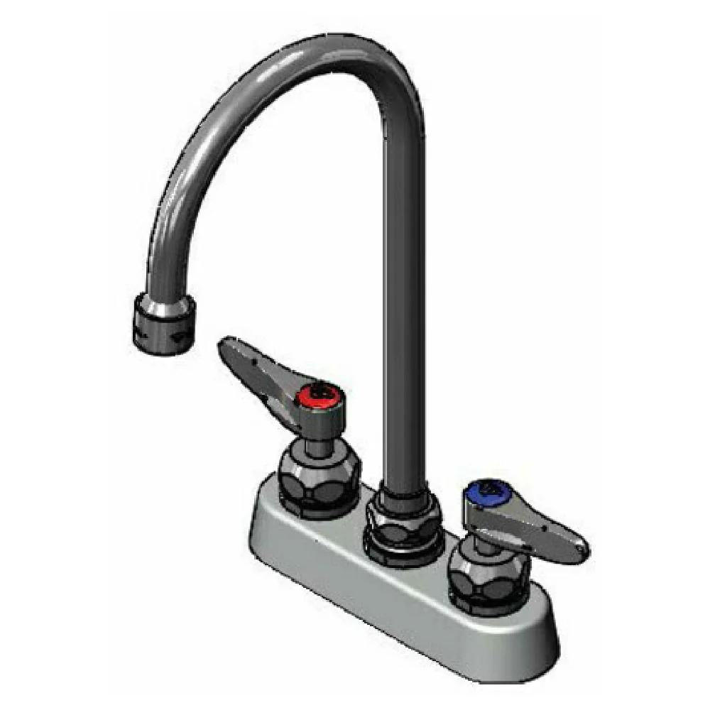 T&S Brass B-1110-5X-V22CR Workboard Mixing Faucet Deck Mount 4 T&S Brass B-1110-5X-V22CR Workboard Mixing Faucet Deck Mount 4