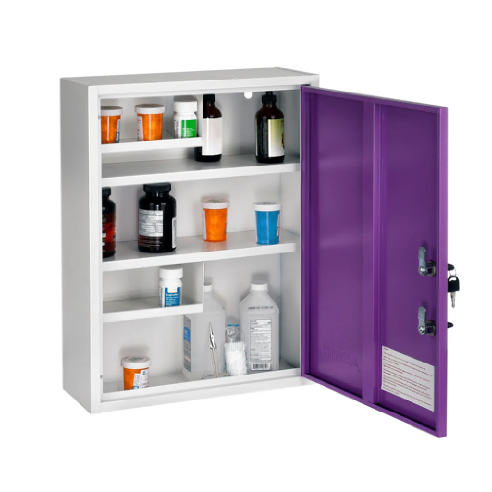 Alpine Industries ADI999-04-PUR 16 Inch Medical Security Cabinet Surface Mount Purple Alpine Industries ADI999-04-PUR 16 Inch Medical Security Cabinet Surface Mount Purple