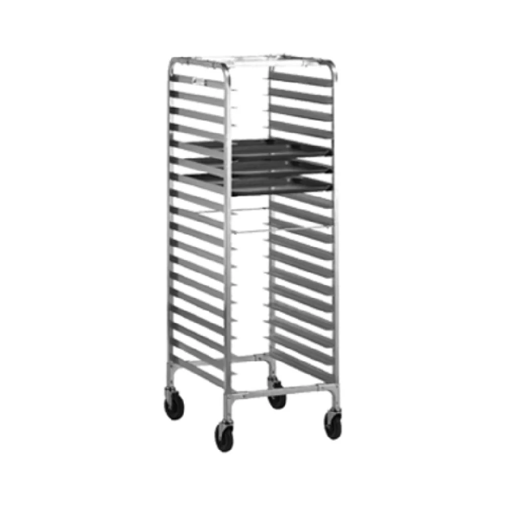 Alexander Industries TR-601-R 22-1/4W Mobile Tray Rack Aluminum Open Sides Alexander Industries TR-601-R 22-1/4W Mobile Tray Rack Aluminum Open Sides