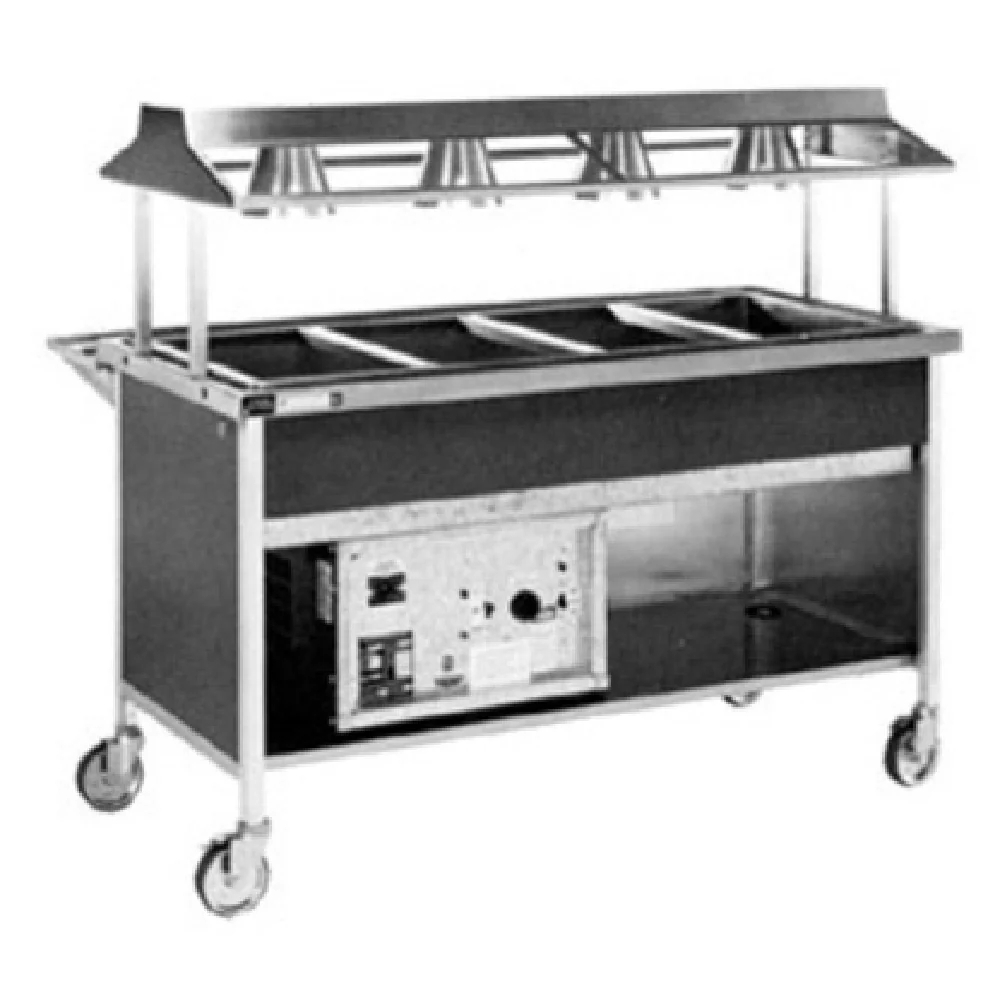 Atlas Metal CAHC-5 77 Inch Food Serving Counter Hot and Cold Stainless Steel