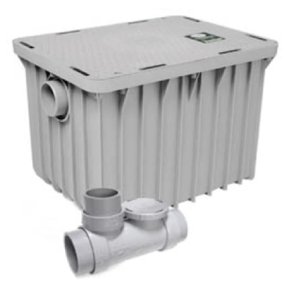 GSW USA 3915A02 23 Inch Grease Interceptor 15 GPM with EZ-Open Latches