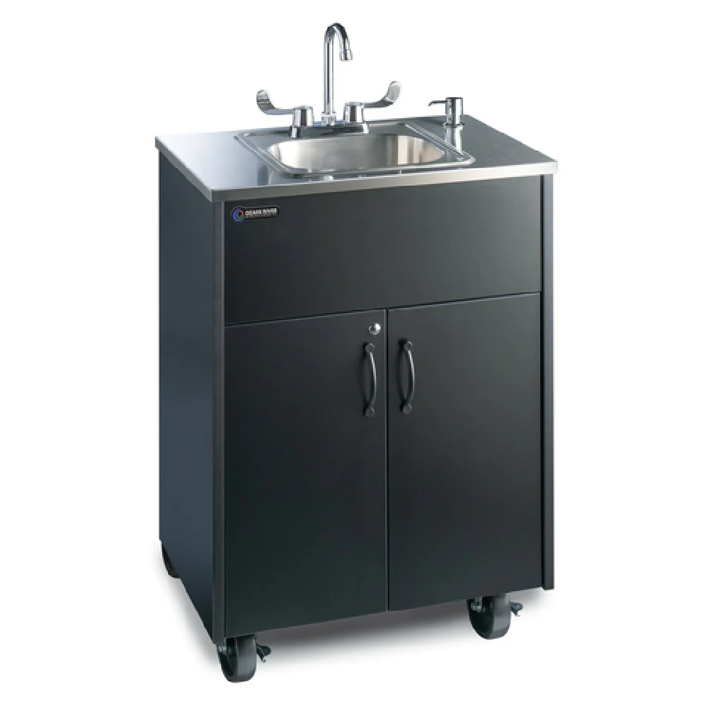 Ozark River Manufacturing ADSTK-SS-SS1N 26 Inch Portable Hand Sink Hot Water Stainless Steel with Soap Dispenser