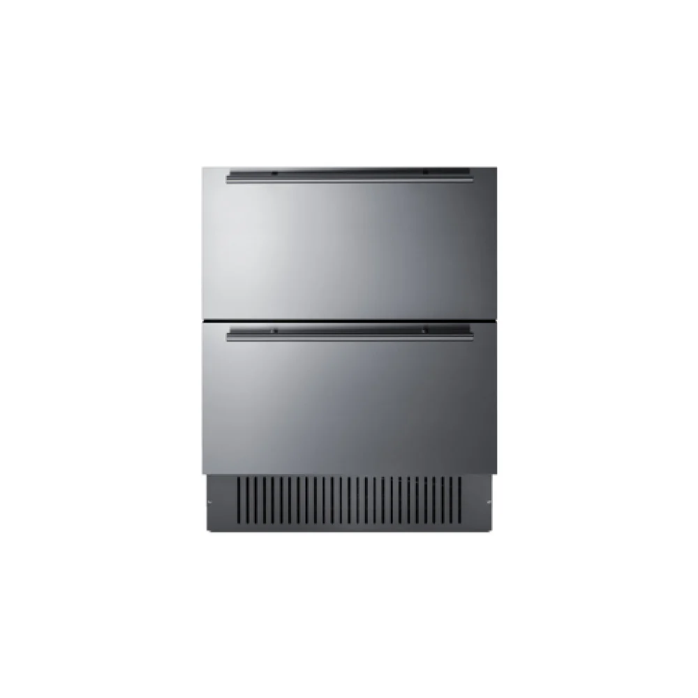 Summit SPR275OS2D 27 Inch All-refrigerator 4.83 cu ft 2 Drawer Black Cabinet Stainless Steel