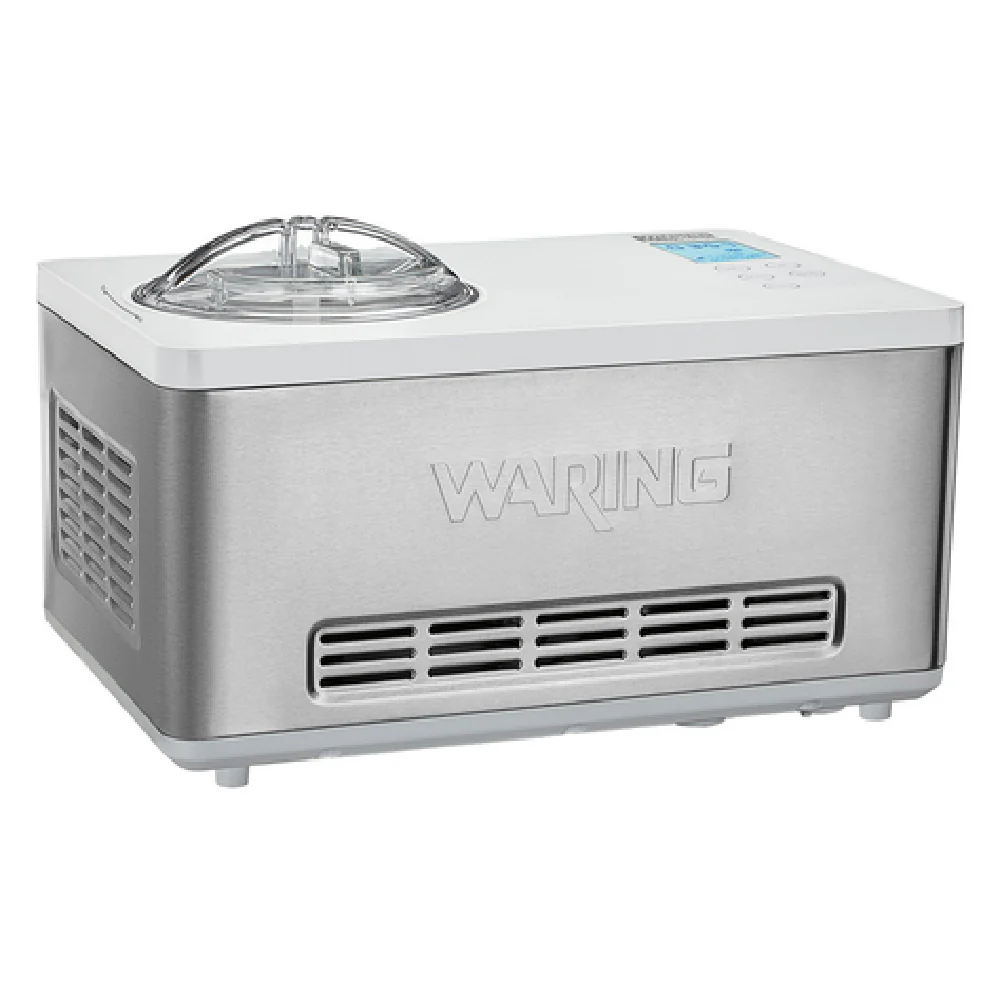 Waring WCIC20E 2 Qt Electric Ice Cream Maker Built-in Compressor Stainless Steel Waring WCIC20E 2 Qt Electric Ice Cream Maker Built-in Compressor Stainless Steel