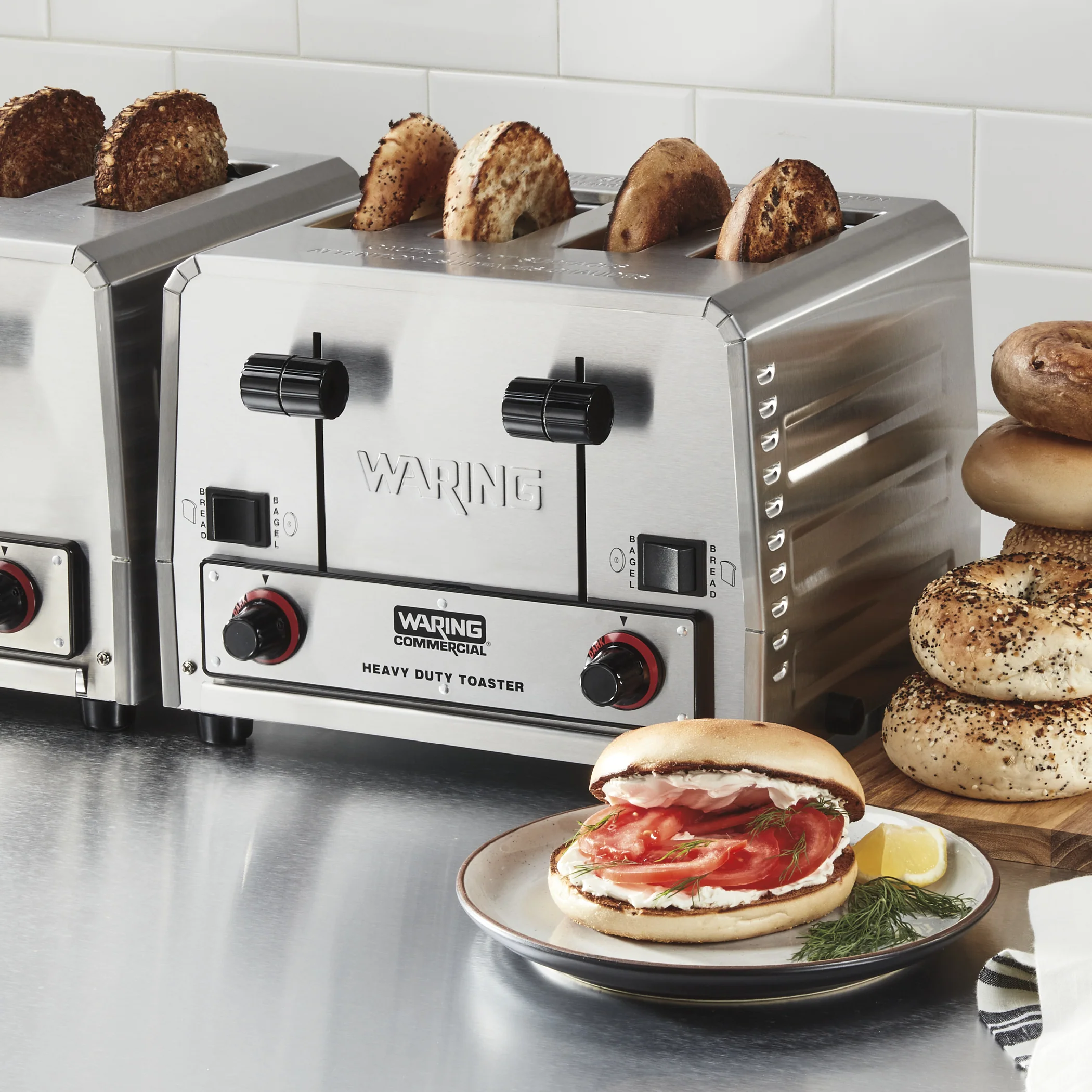 Waring WCT850E 14 Inch Commercial Electric Toaster Heavy-duty with 4 Slots Waring WCT850E 14 Inch Commercial Electric Toaster Heavy-duty with 4 Slots