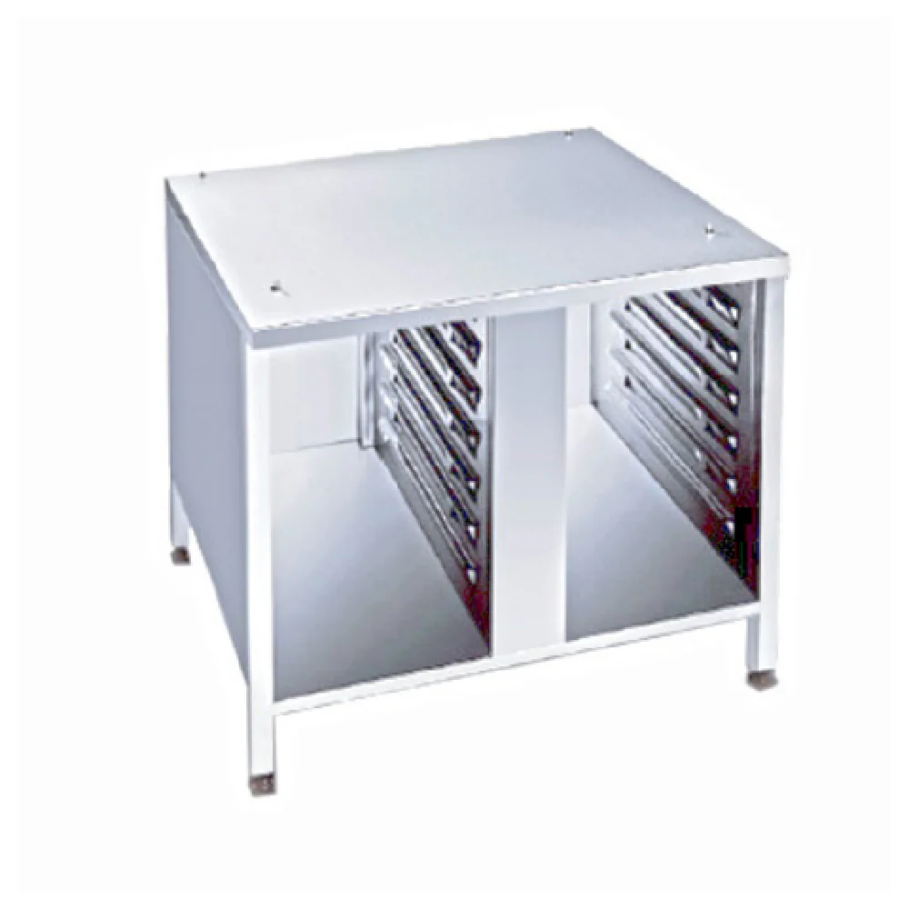 Rational 60.30.339 42 Inch Stainless Steel US III Stationary Oven Stand with 14 Supporting Rails