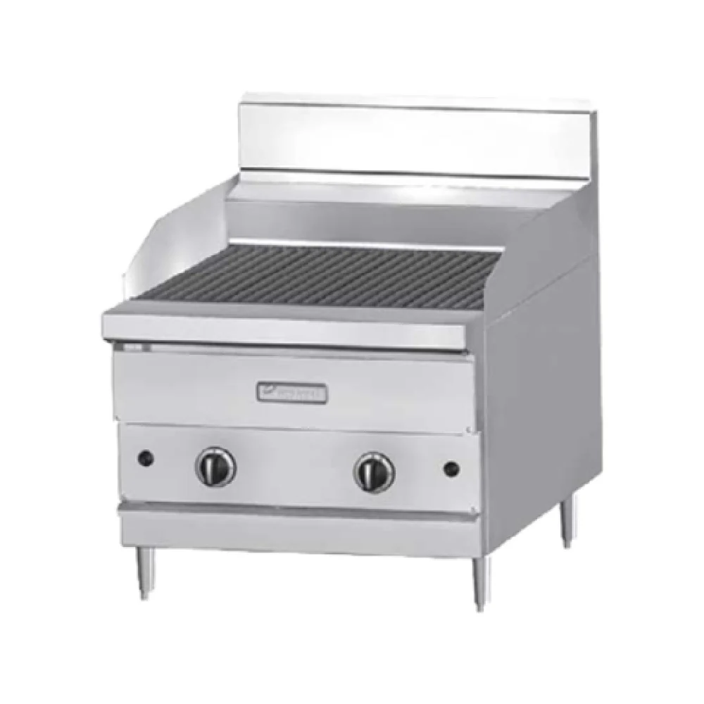 Garland GF24-BRL_NAT 24 Inch Gas Charbroiler with Ceramic Briquette 60,000 BTU Garland GF24-BRL_NAT 24 Inch Gas Charbroiler with Ceramic Briquette 60,000 BTU