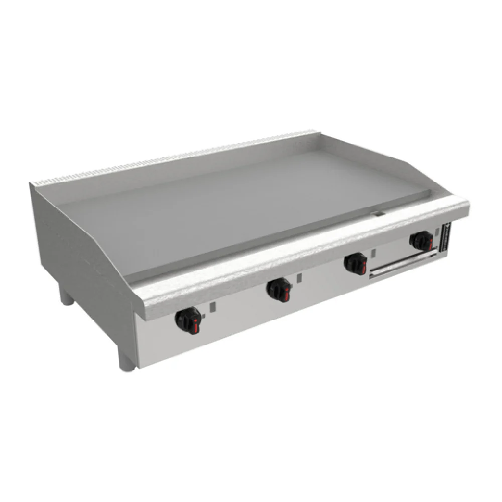 Venancio R48CT-48G_NAT 48 Inch Gas Countertop Griddle 100000 BTU Manual Controls Venancio R48CT-48G_NAT 48 Inch Gas Countertop Griddle 100000 BTU Manual Controls