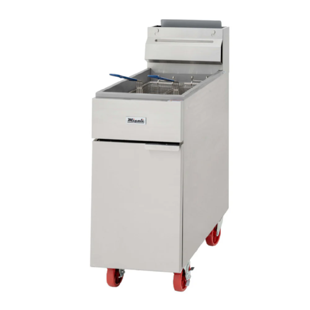Migali Industries C-F50-LP 15 Inch Deep Fryer Gas Full Pot 4 Burners 120000 BTU Migali Industries C-F50-LP 15 Inch Deep Fryer Gas Full Pot 4 Burners 120000 BTU