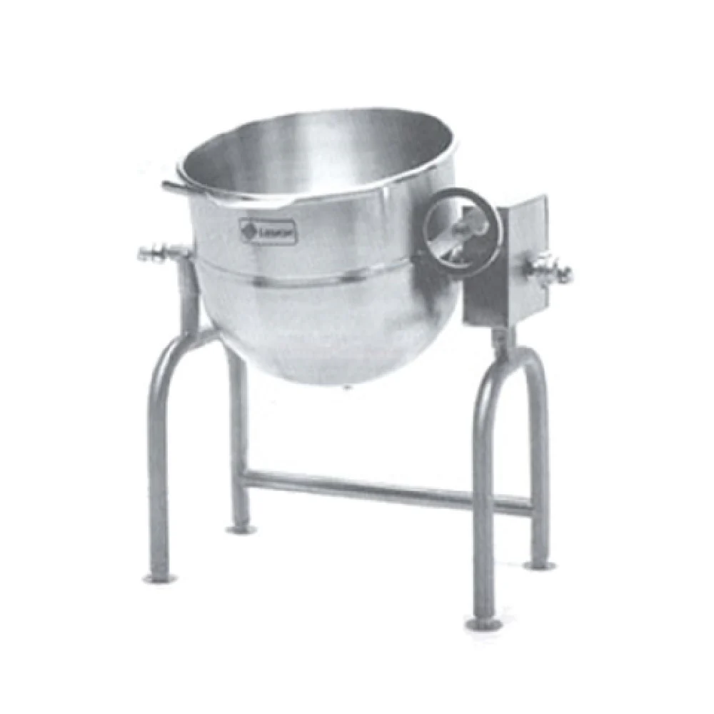 Legion TWU-50MV 50 Gallon Direct Steam Kettle with Mixer Stainless Steel