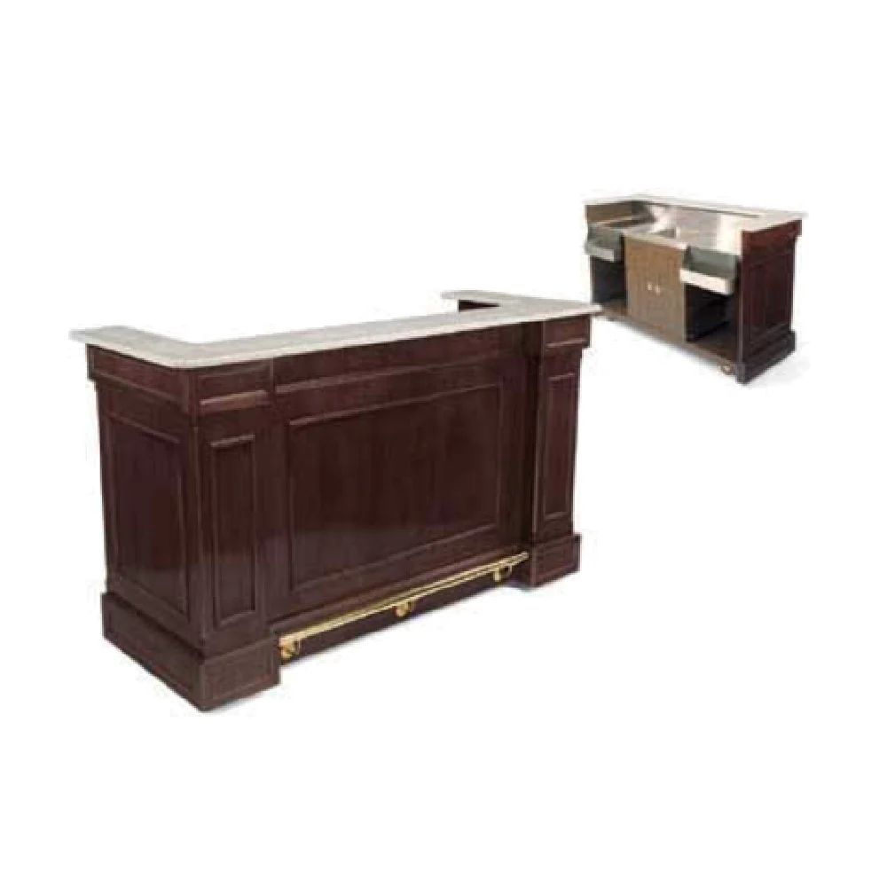Forbes Industries 5779-8 30 Inch Mobile Bar with Wood Veneer and Stainless Steel Forbes Industries 5779-8 30 Inch Mobile Bar with Wood Veneer and Stainless Steel