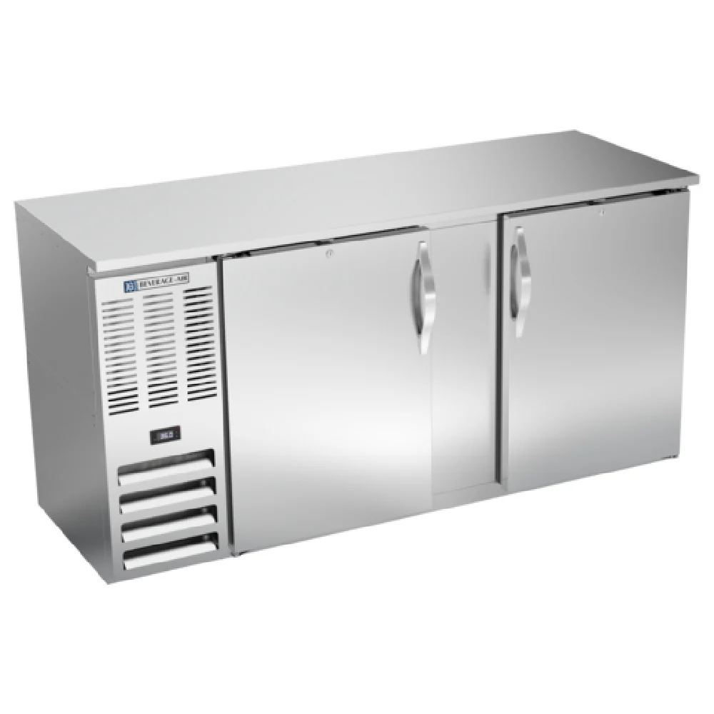 Beverage Air BBN68HC-F-S Refrigerated Food Rated Back Bar Storage Cabinet Two-section