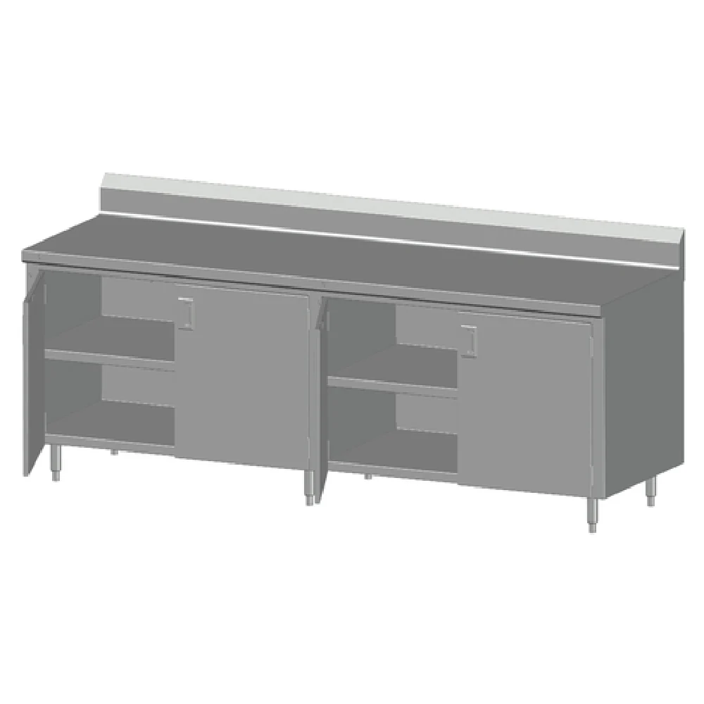 SPG International 8CBT-30BHD Universal Stainless Work Table Cabinet Case With Hinged Doors 96 SPG International 8CBT-30BHD Universal Stainless Work Table Cabinet Case With Hinged Doors 96