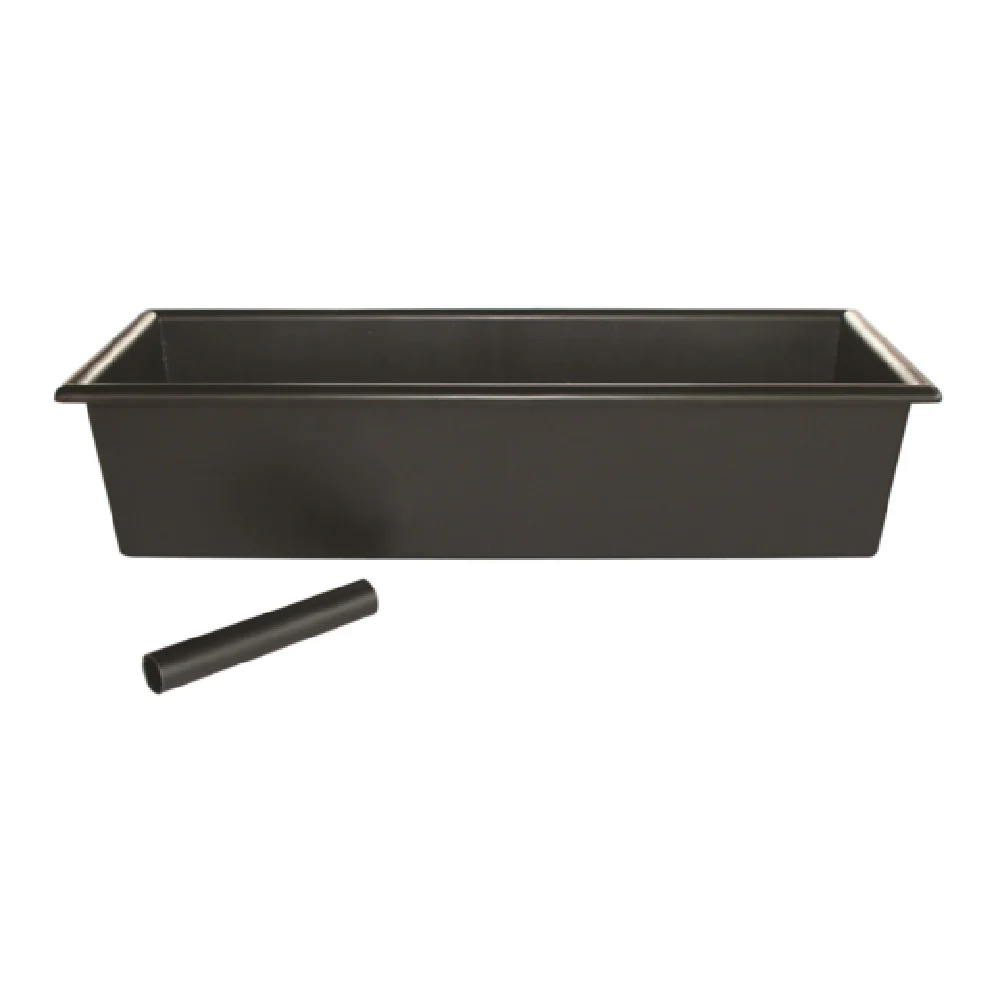 Bar Maid CR-760 14 Inch Bar Drain Tray with Drain Tube Black Plastic Bar Maid CR-760 14 Inch Bar Drain Tray with Drain Tube Black Plastic