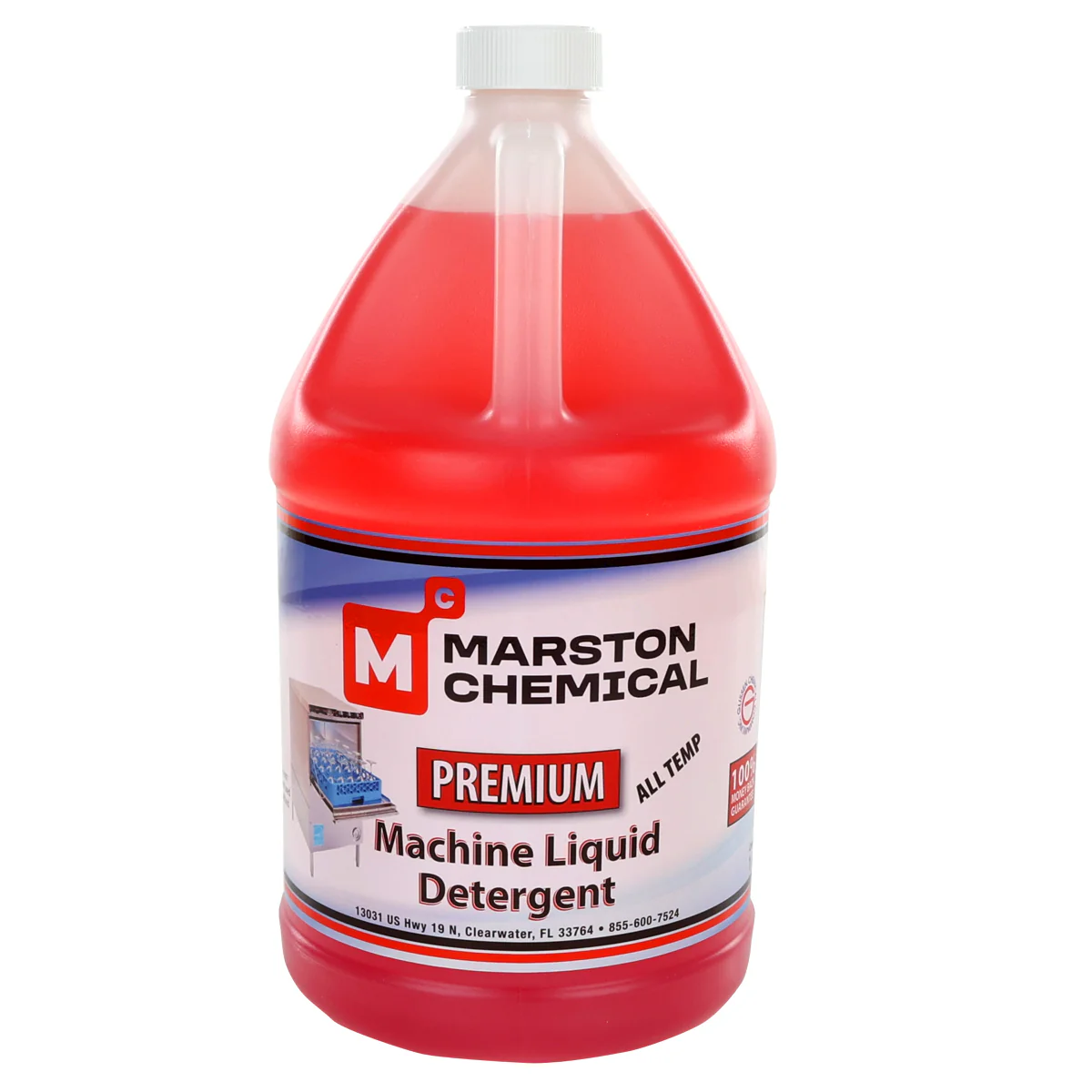 Marston Chemical 300180 Premium Machine Detergent 1 Gallon Works With High Or Low Temp Machines
