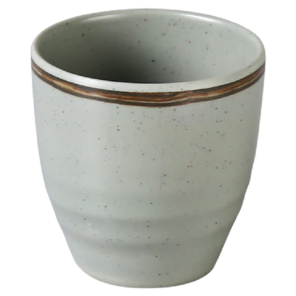 Yanco YO-9302 7 Oz Melamine Round Tea Cup Dishwasher Safe Matte Green