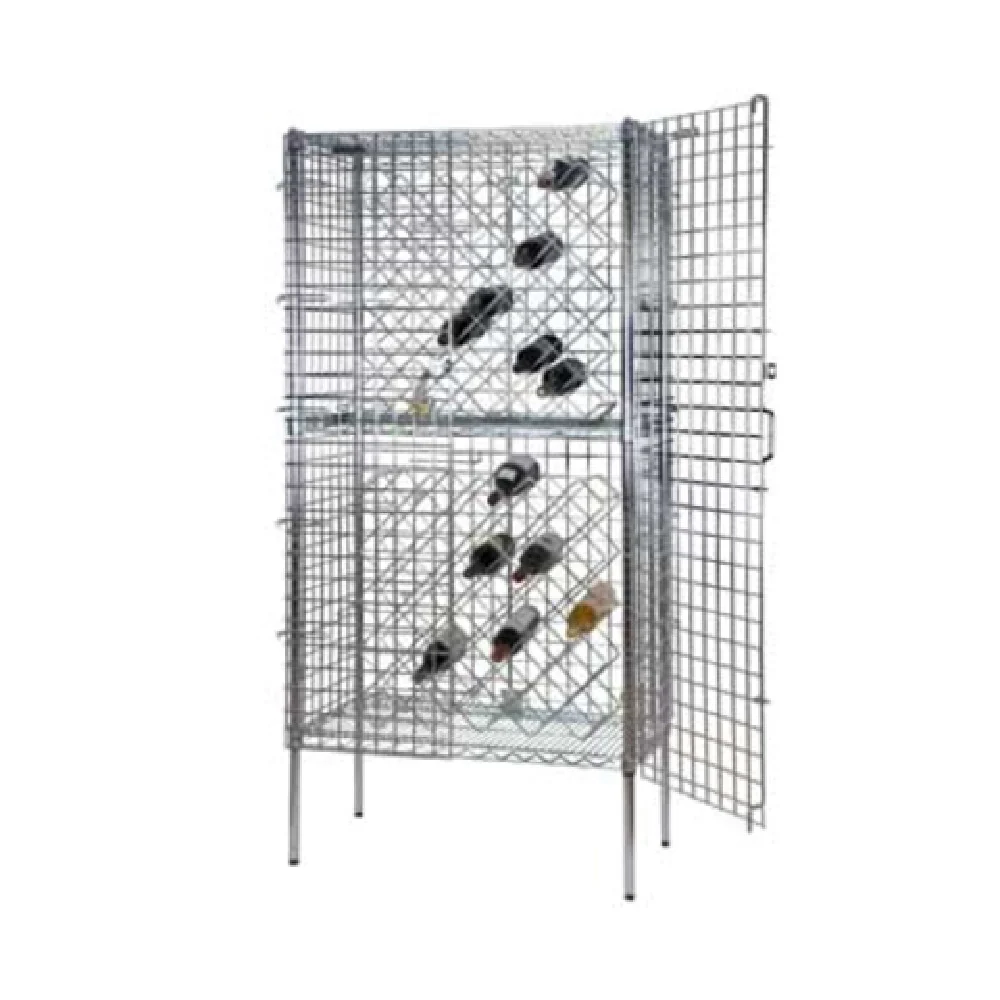 1880 Hospitality FSWR1836CH 36 Inch Wire Security Wine Rack Kit with Chrome Finish
