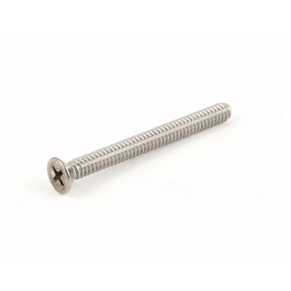 Accutemp AT0F-2061-41160 0.35 Inch Stainless Steel Screw Slot Flat 10 24 to 2 Inch