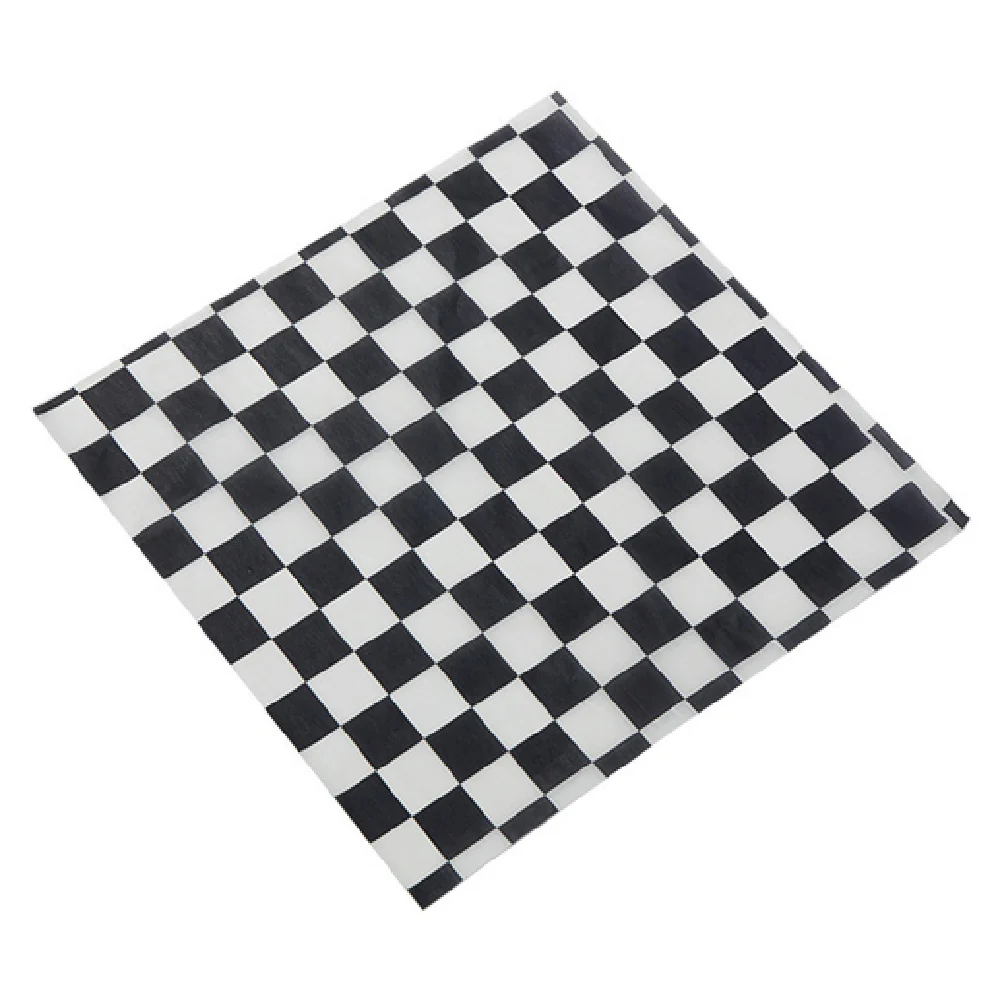 American Metalcraft PPCH1B 12 Inch Fry Paper Black Checkerboard 1000 Packs American Metalcraft PPCH1B 12 Inch Fry Paper Black Checkerboard 1000 Packs