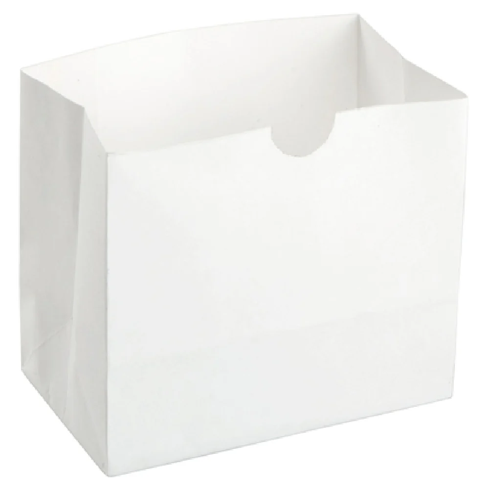 American Metalcraft SBW4 4-1/4 Inch Disposable Snack Bag Grease Resistant White 250 Packs