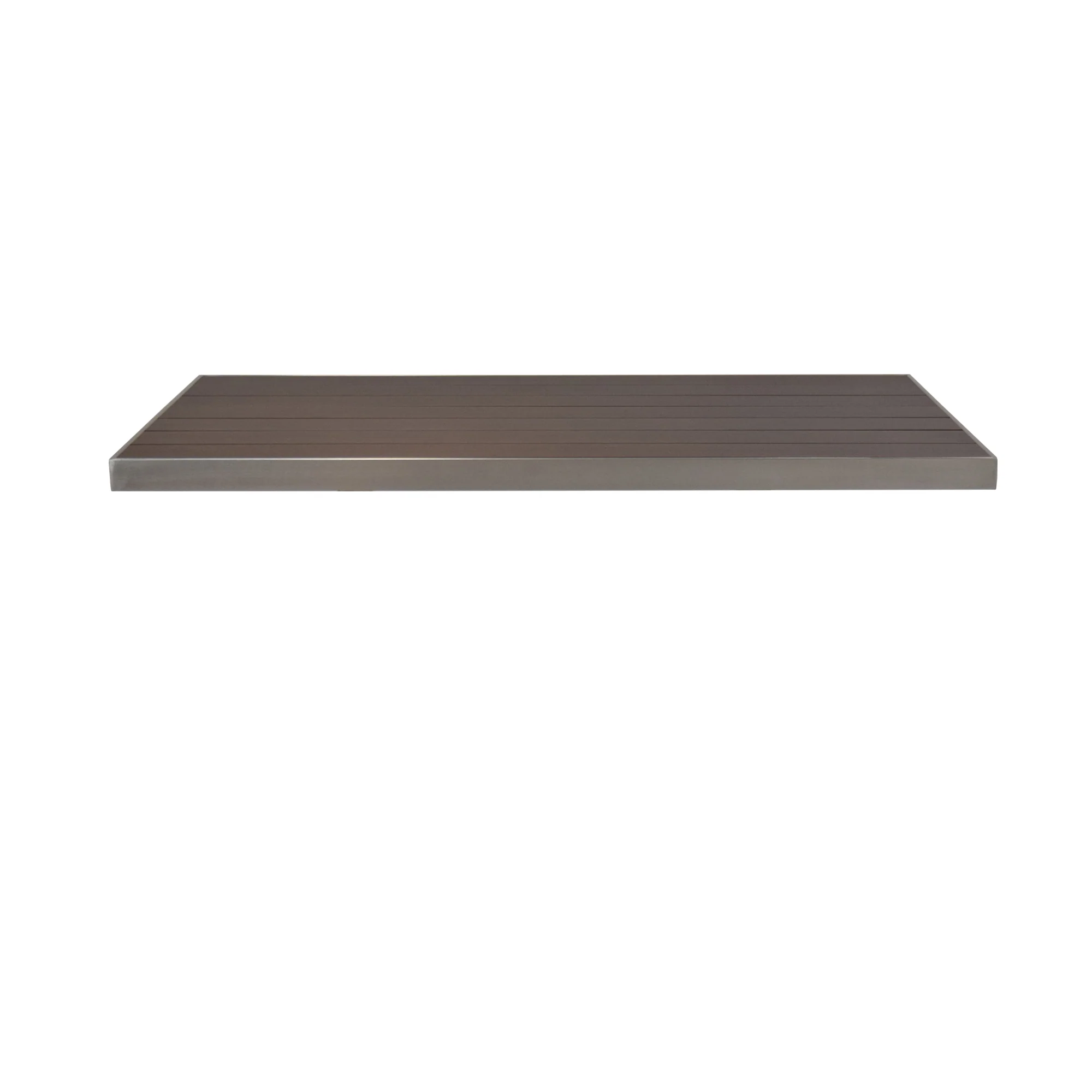 emuamericas llc A1495-06-402 48 Inch Sid Table Top Outdoor Metal Wood-look Aluminum