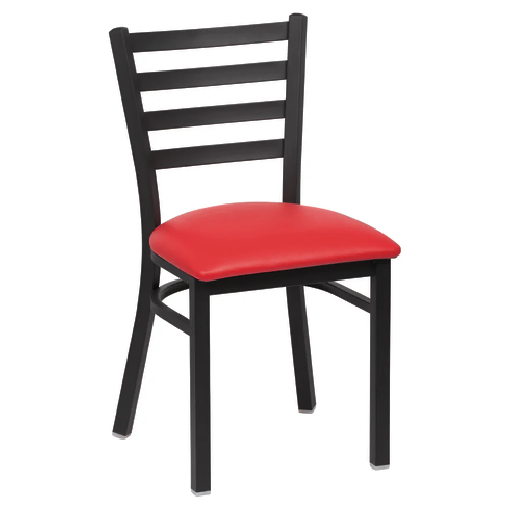 Royal Industries ROY 9001 RED Side Chair Ladder Back 17