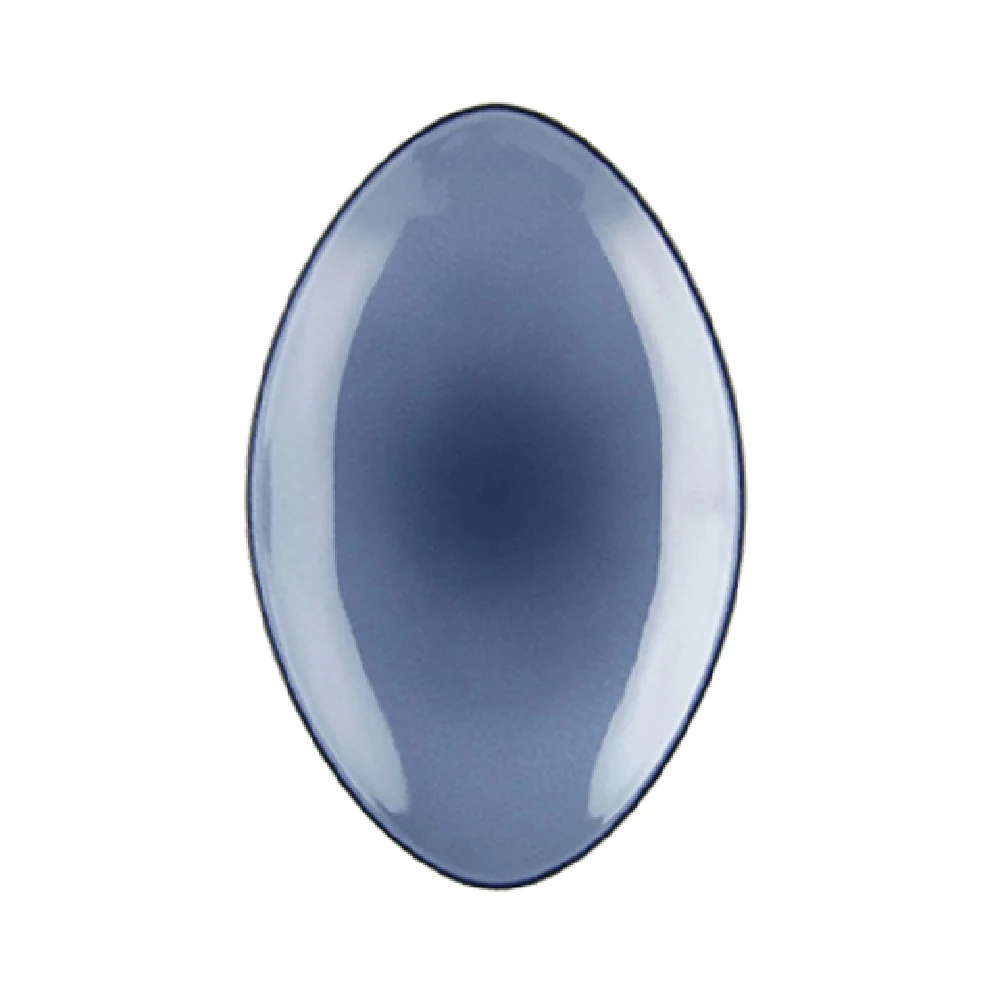 Revol 649556 13-3/4 Inch Oval Service Plate Porcelain Cirrus Blue Revol 649556 13-3/4 Inch Oval Service Plate Porcelain Cirrus Blue