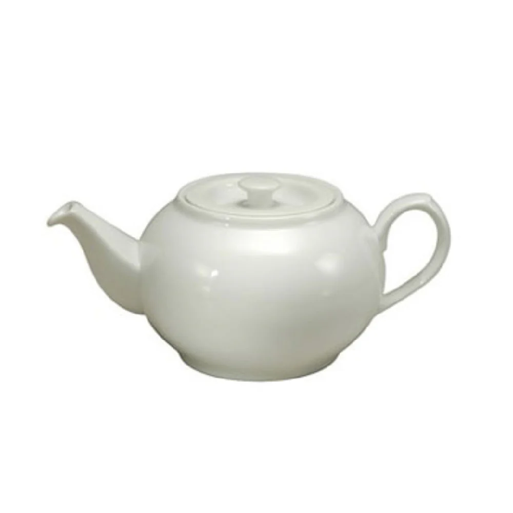 1880 Hospitality R4020000862 21 Oz Porcelain Teapot with Lid Bright White